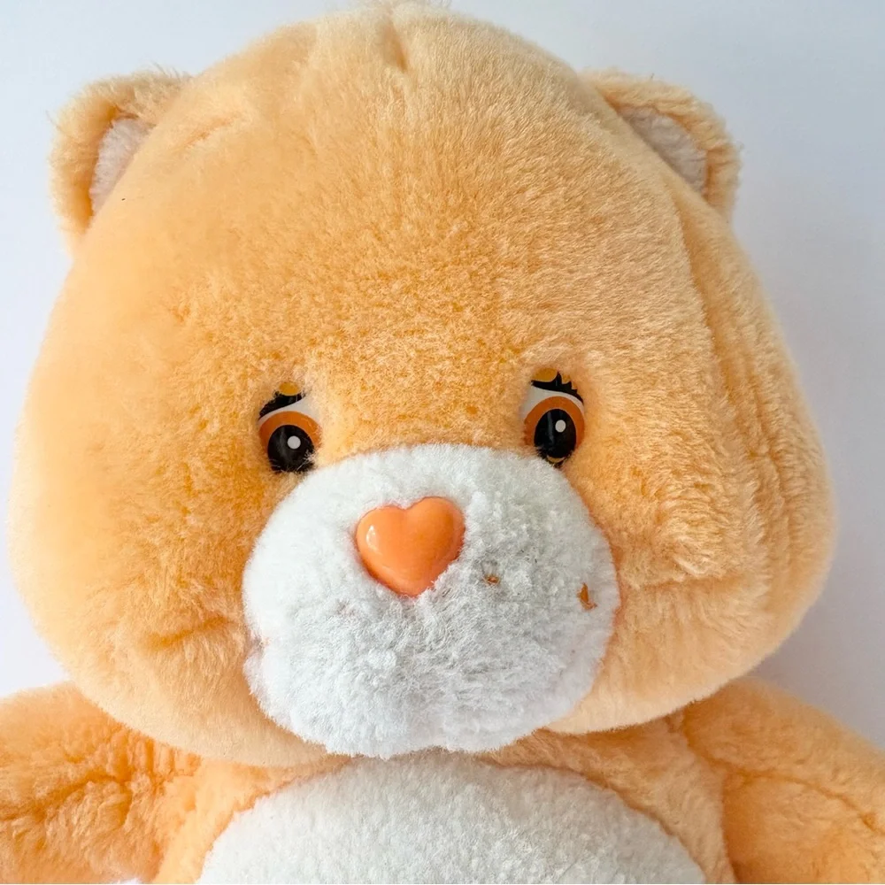 Vintage Care Bear Friend Bear Talking 13” Orange Plush Stuffed Animal TESTED
